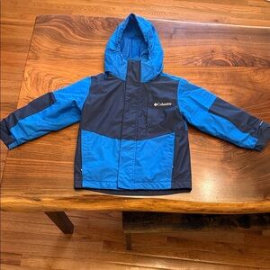Columbia Blue Fleece Lined Winter Jacket